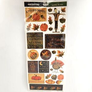 Debbie Mum Scrapbooking Sticker Sheet by Creative Imaginations Harvest Fall